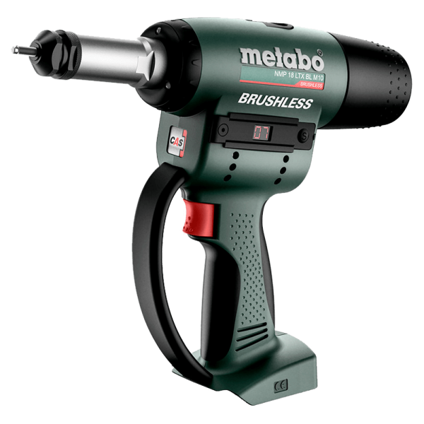 Remachadora de tuercas y tornillos Metabo NMP 18LTX BL M10