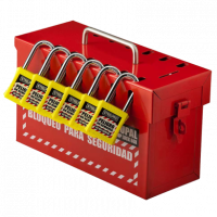 CAJA DE BLOQUEO ROJA